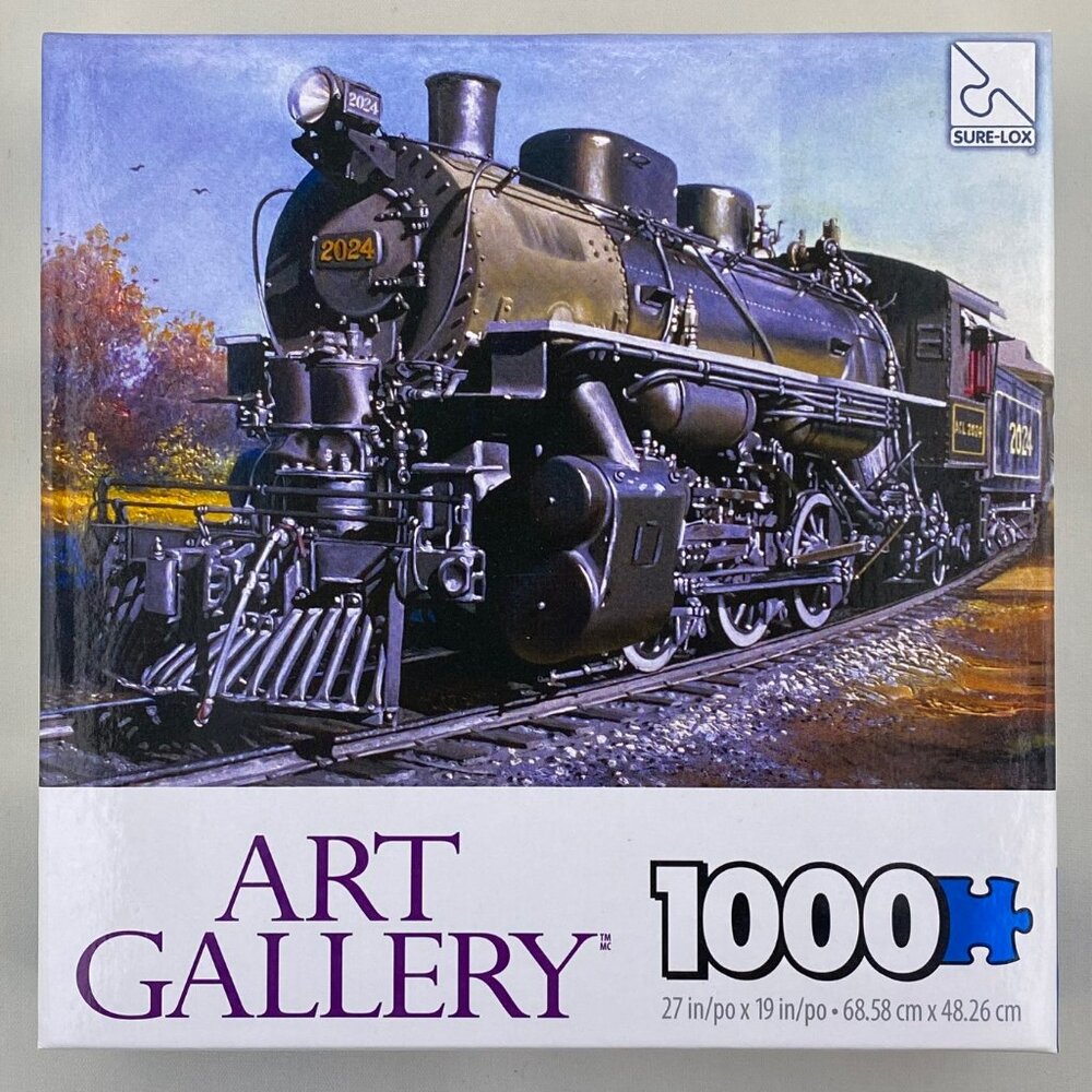Art Gallery Train Engine 1000 Piece Jigsaw Puzzle | Train Enthusiast Gift